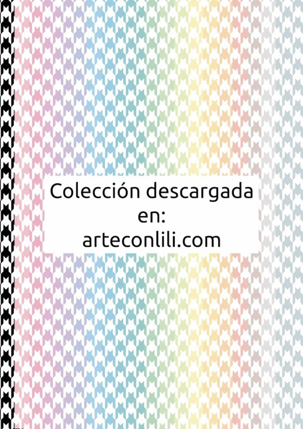 20 Papeles Patrón Pata de Gallo Scrapbook Gratis