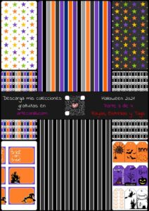 Colección de Scrapbooking digital para Halloween 2021 [Pack Gratis en PDF] - Imagen 4
