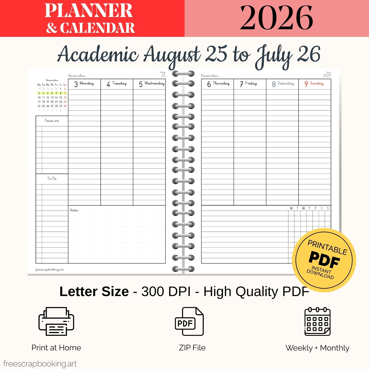 academic planner pdf aug 25 to jul 25 free pdf 2