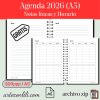Planificador 2026 PDF gratis en formato A5 semana vista minimalista