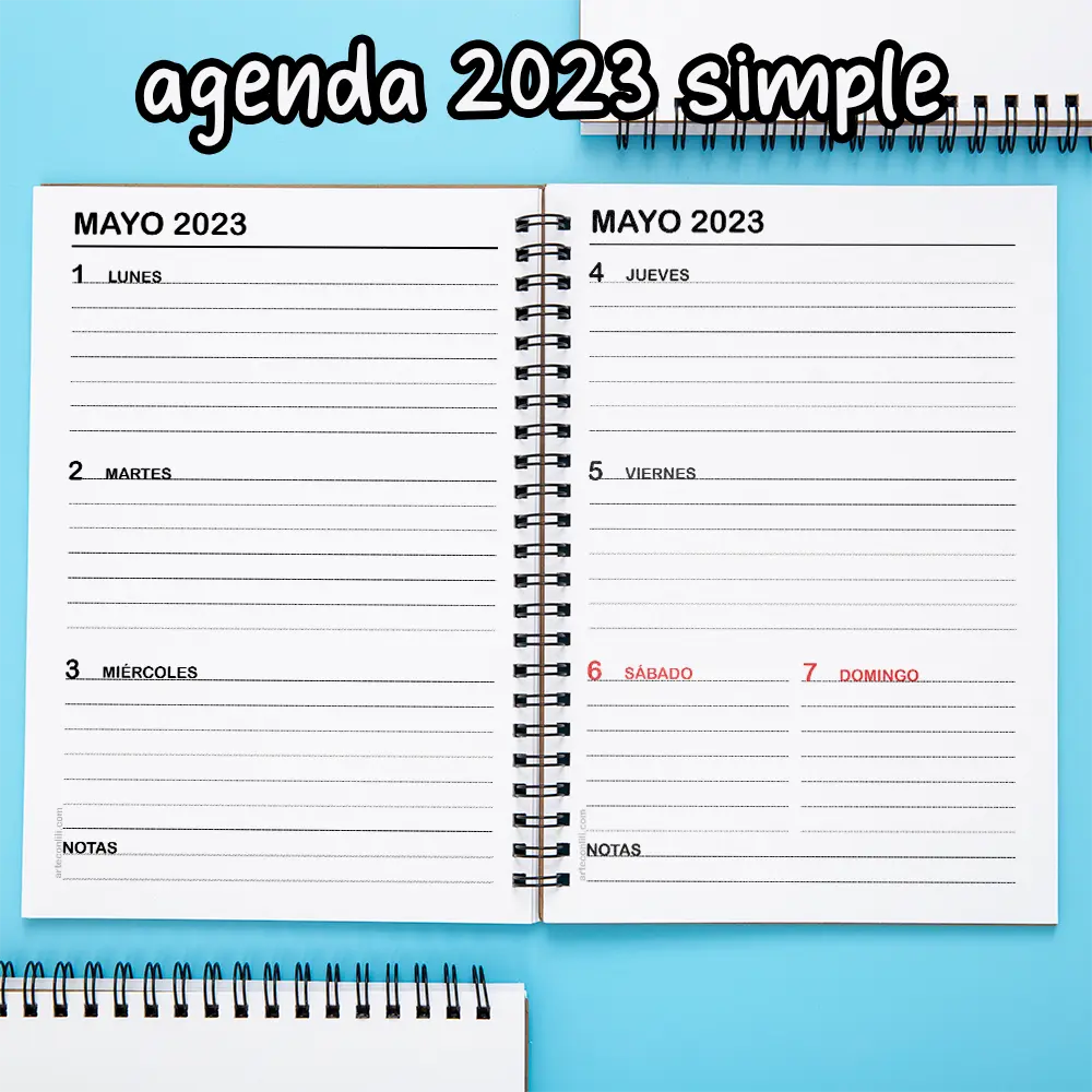 Agenda 2023 GRATIS para descargar e imprimir + Agenda digital 100%  personalizada y minimalista para estudiantes – studywithart – Studywithart