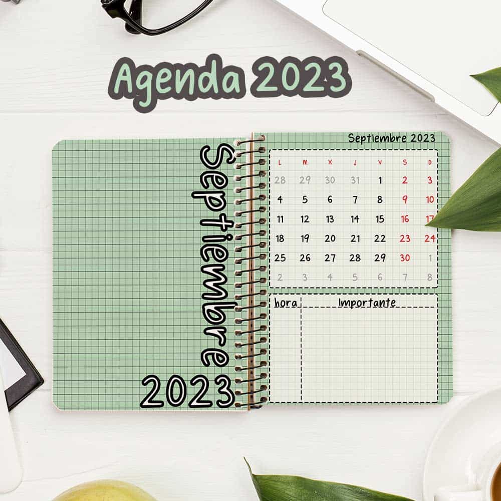 Agenda Docente Color 2022-2023 PDF - Imprimible Moreno 