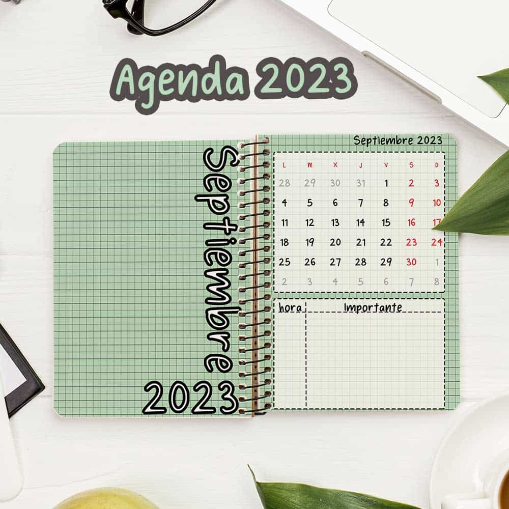 Descarga Agendas 2023 y 2024 PDF Gratis - Imprimir - TOP LISTA