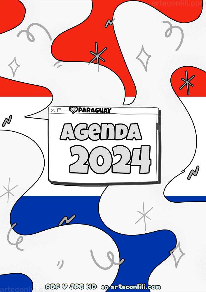 agenda 2024 bandera paraguay