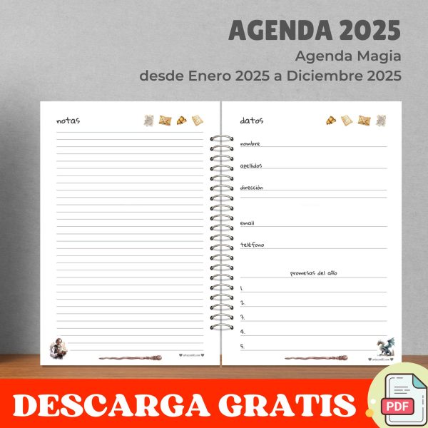 agenda 2025 basica magia arteconlili.com 02