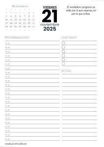 agenda hoja x dia 2025 327