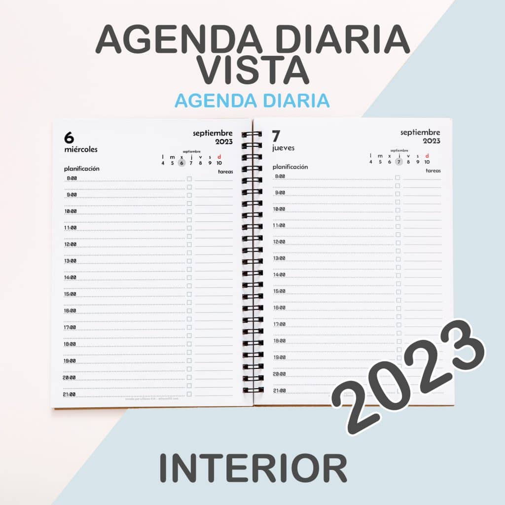 agenda mockup square diaria 2023