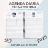 agenda mockup square diaria hojas