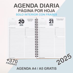 agenda mockup square diaria hojas