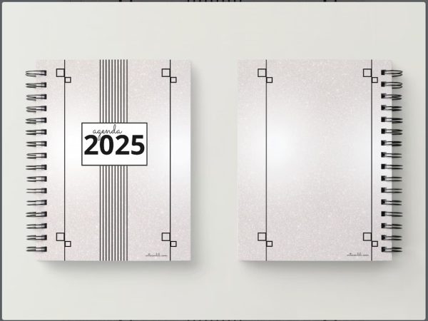 agenda portada brillo canva 2025