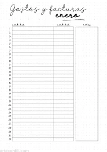bullet-journal-gastos-enero