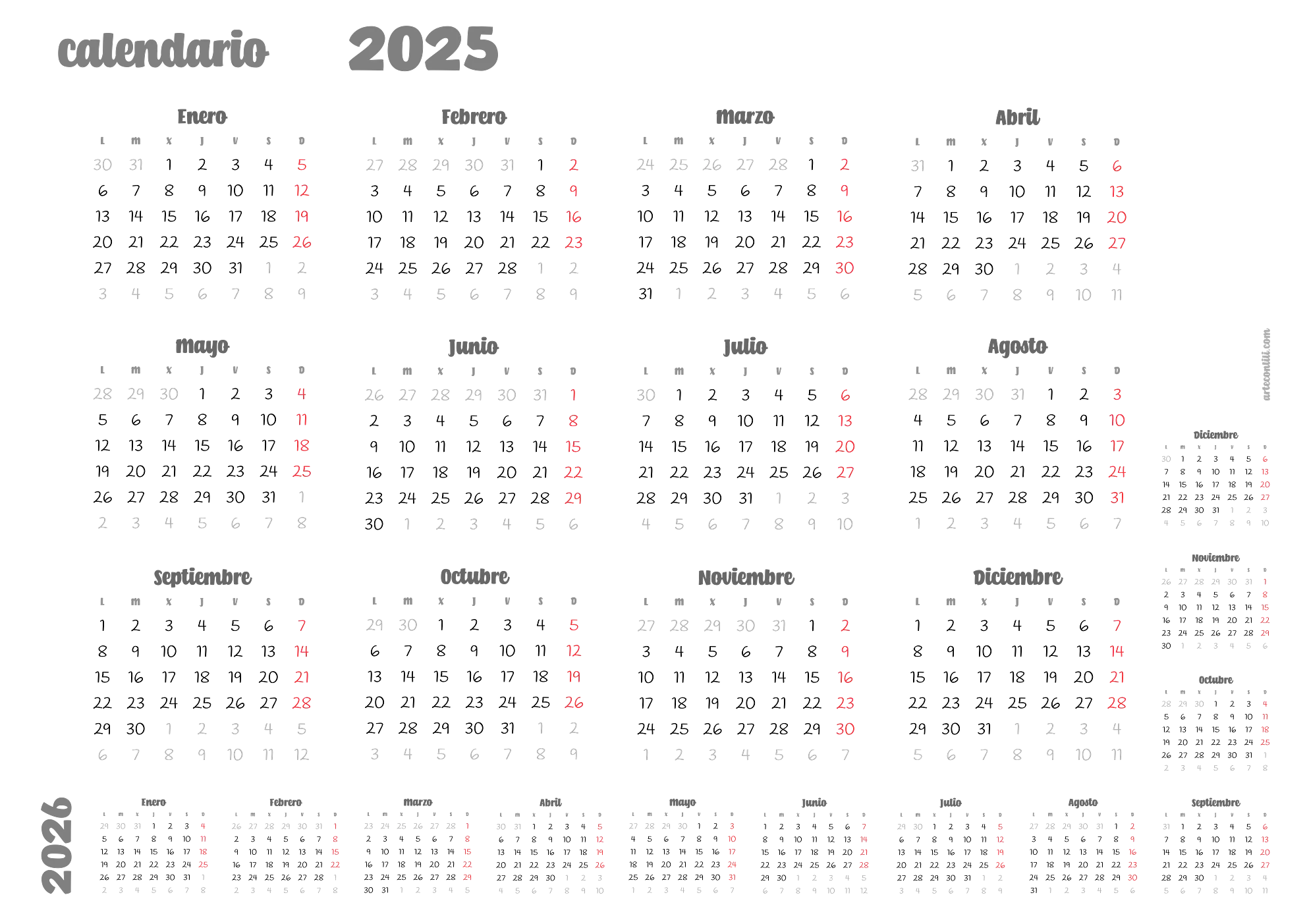 calendario 600ppp a3 horizontal