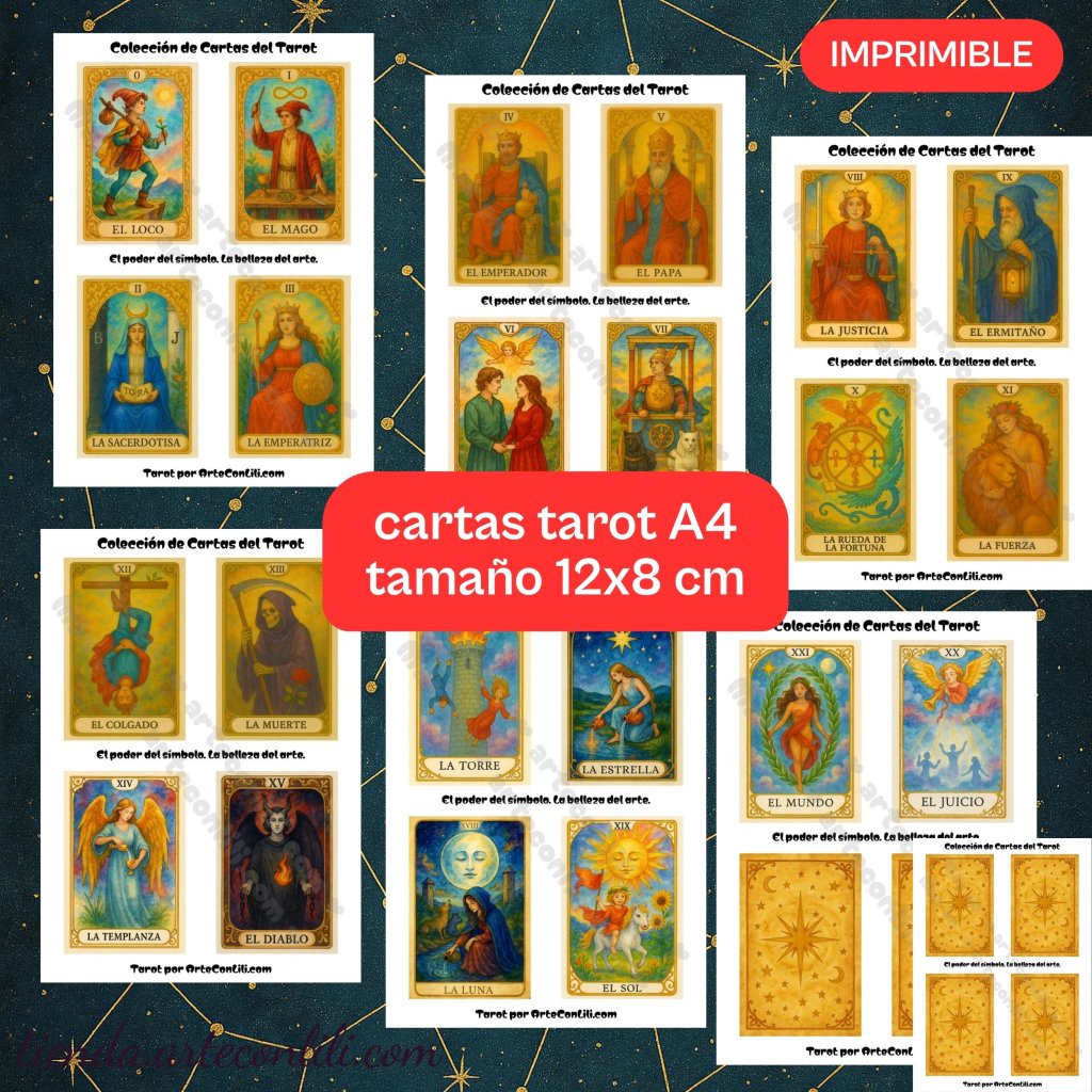 cartas tarot arteconlili.com etsy 1