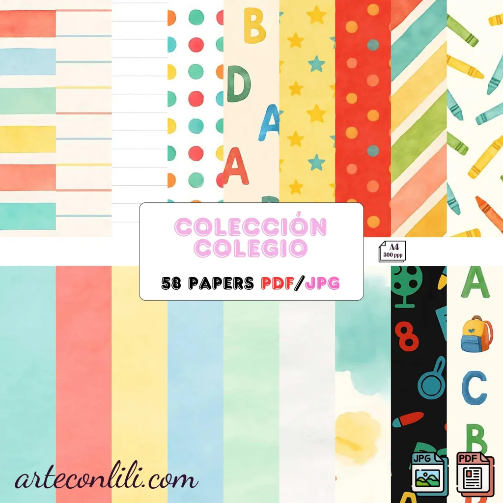 coleccion colegio etsy