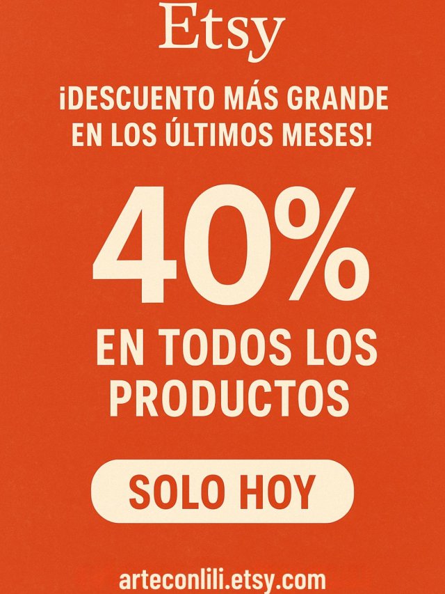 Descuento del 40% en papeles digitales de scrapbooking – Solo hoy en Etsy