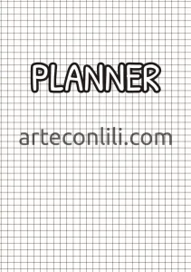 Daily Planner Completo Blanco Español fondo tipo libreta a cuadros - (A5) Gratis - Imagen 5