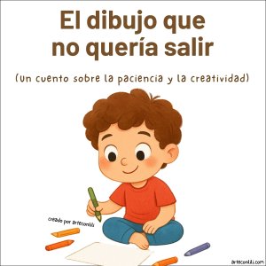 el dibujo que no queria salir cuento de arteconlili