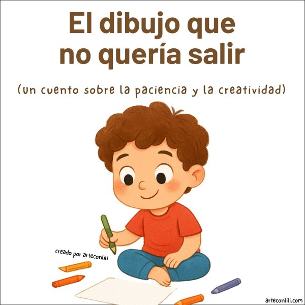 el dibujo que no queria salir cuento de arteconlili