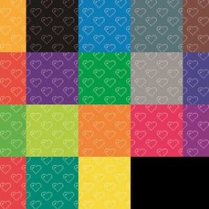 18 Papeles digitales - Básicos Fondo Corazón Pixel - (A4) Gratis