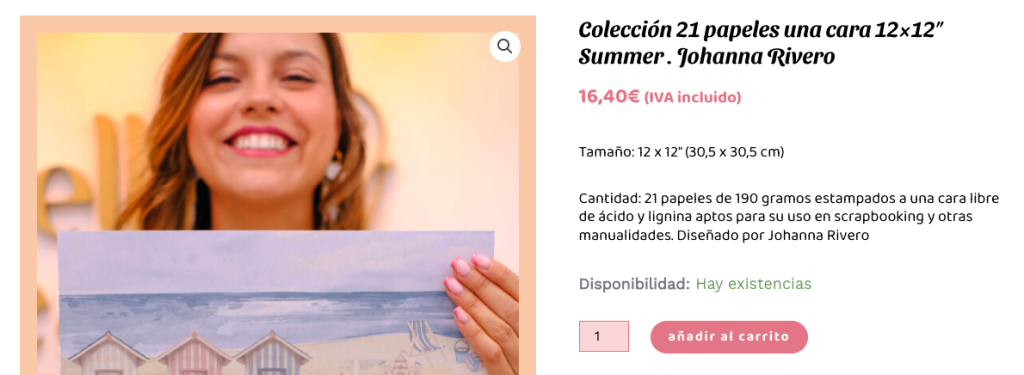 Imgen de la tienda de Johanna Rivero colección Summer 21 papeles impresos
