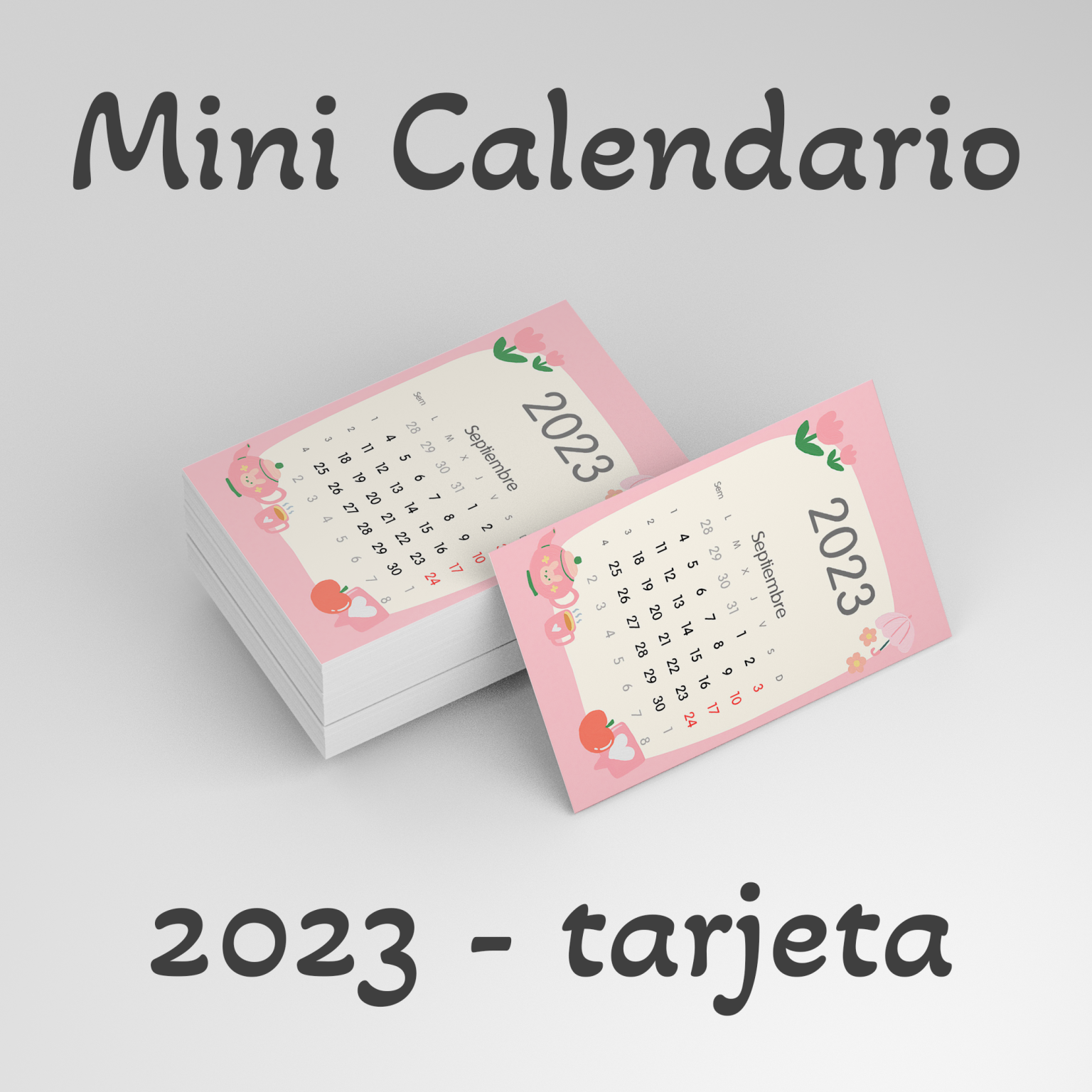 Calendario Aesthetic 2024 para imprimir gratis PDF – A4 Plantilla → ...