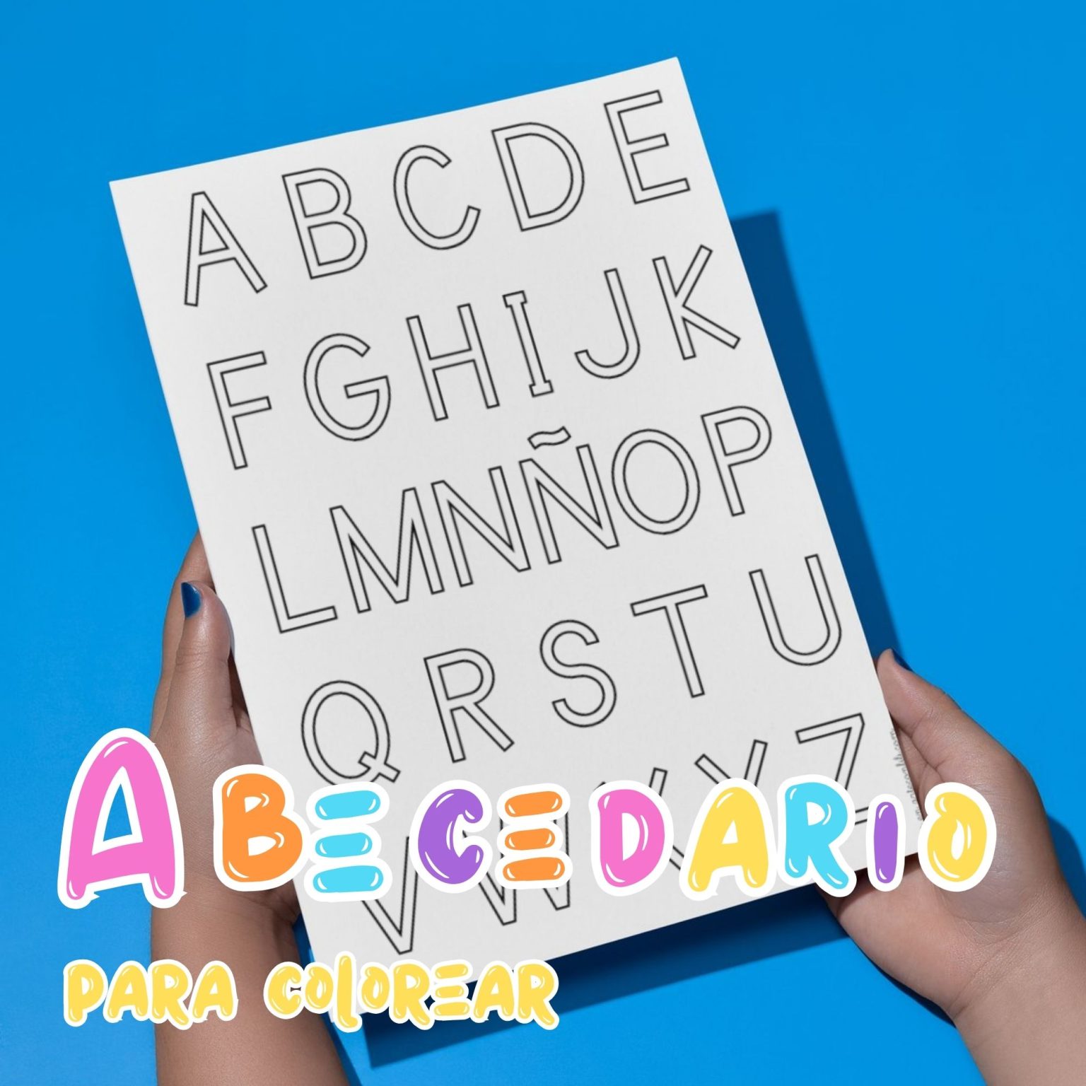 Abecedario para Imprimir y Colorear: Letras Mayúsculas y Minúsculas en ...