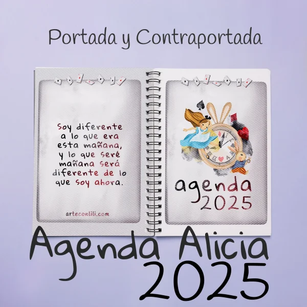 mockup agenda 2025 alicia portadas