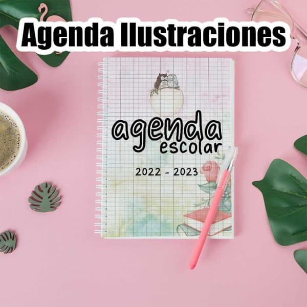portada agenda 2022 2023 para agenda normal y agenda escolar