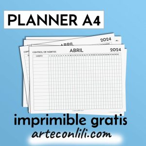 planner 2024 a4 habitos