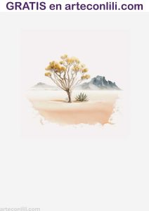 Portada para agenda 2023 desierto A4 A5 trasera