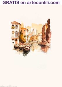 Portada para agenda 2023 Venecia A4 A5 trasera