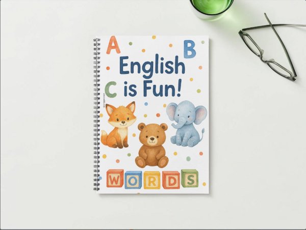 portada cuaderno ingles infantil